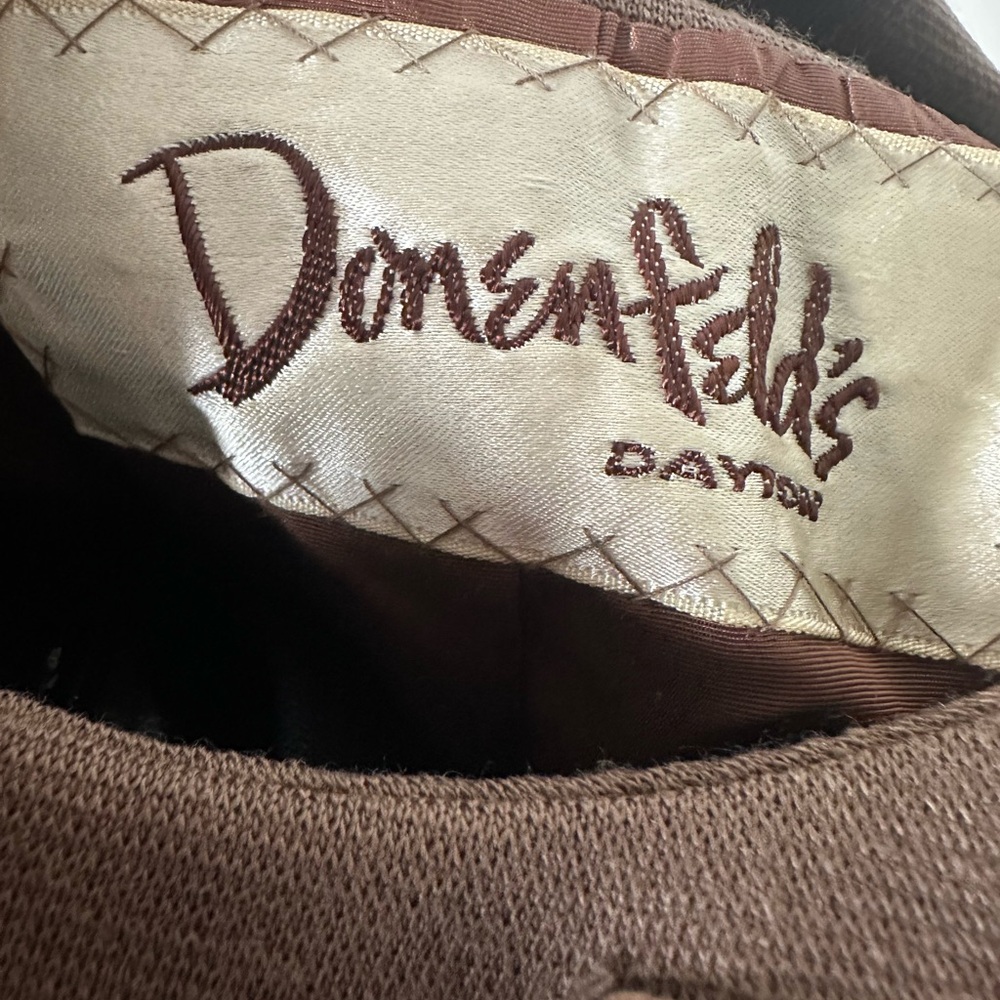 Donenfeld Dayton Brown Coat with Fur Cuffs - Picture 5 of 5
